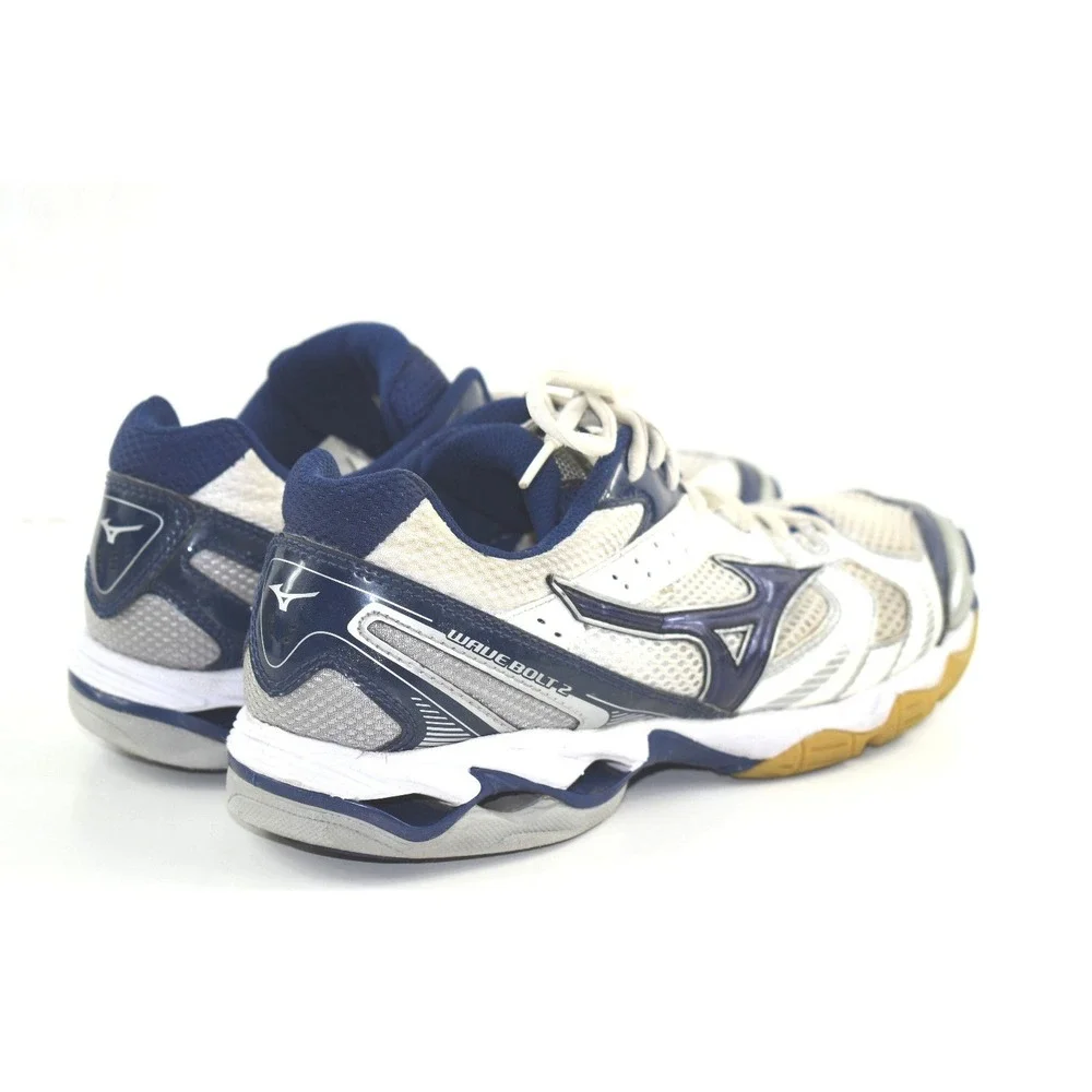 Mizuno Wave Bolt 2 Volleyball Shoes Women's Size 9.5 Blue White Athletic Sneaker